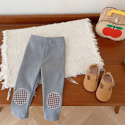 2023. gada ziema, bērnu meiteņu legingi 0–5 gadus veci mazuļi, elastīgi viduklis, flīss, biezs, silts virsdrēbes