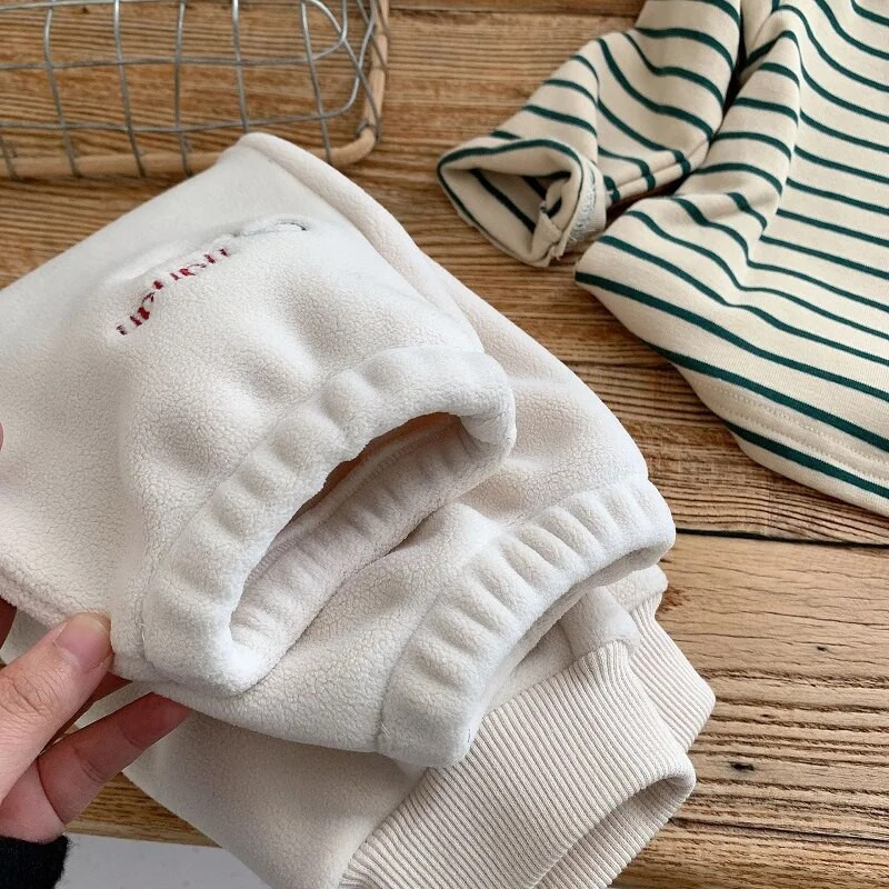 Bērnu polāras flīsa bikses 0-5 gadi, bērni zēni, meitenes