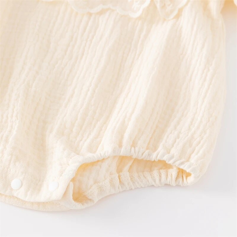 Βολάν Νεογέννητα κοριτσίστικα κορμάκια ολόσωμα ρούχα Άνοιξη Φθινόπωρο Mock Λαιμόκοψη Βαμβακερά κοριτσίστικα Onesies