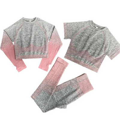 κοστούμια γιόγκα γυναικεία σετ γιόγκα ενδύματα γυμναστικής Γυναικεία αθλητική στολή γυμναστικής Ρούχα για τρέξιμο κορυφαία κολάν γιόγκα γυναικών Άνευ ραφής σετ γυμναστικής