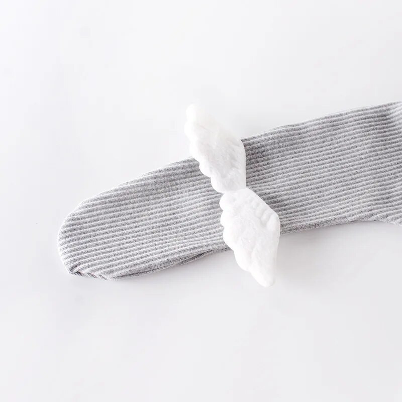 0–24 m jaundzimušo zēnu zeķbikses multfilmas eņģeļa spārna dizains zīdaiņu zeķubikses, mazuļu zeķubikses bērniem kāju sildītāji Ziemassvētki