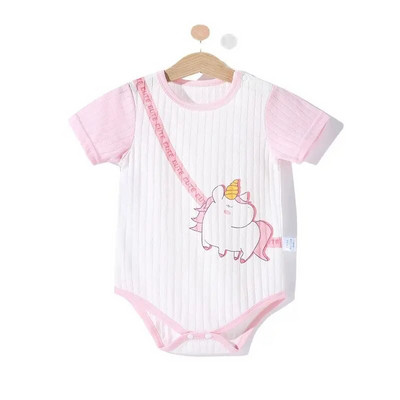 Lovely Cartoon Frog Newborn Παιδικές φόρμες Βρεφικά αγόρια για κορίτσια Rompers 2021 Unisex καλοκαιρινά ρούχα κοντά μανίκια 100% καθαρό βαμβάκι