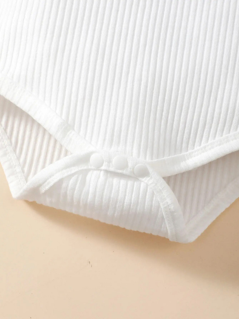 0-2 gadus vecas jaundzimušā meitenes pavasara un rudens apaļas kakla krāsas balts tops ar garām piedurknēm ar leoparda raksta biksēm, modes gudrs komplekts