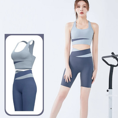 Sieviešu sporta zāles komplekts, 2 daļīgs jogas uzvalks sportam.