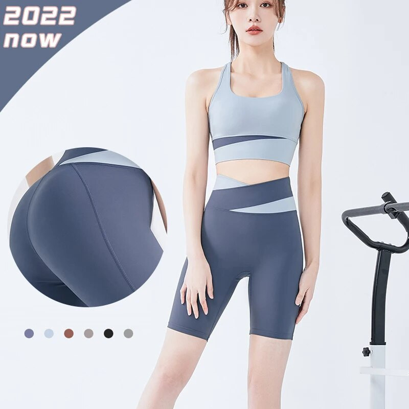 Sieviešu sporta zāles komplekts, 2 daļīgs jogas uzvalks sportam.