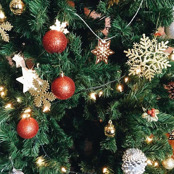 36τμχ Κρεμαστά Χριστουγεννιάτικο Δέντρο Διακοσμητικά Κρεμαστά Χριστουγεννιάτικα Μπιχλιμπίδια Μπάλες Στολίδι 4cm Χριστουγεννιάτικα Δέντρα Διακοσμητικά Πλαστικές μπάλες