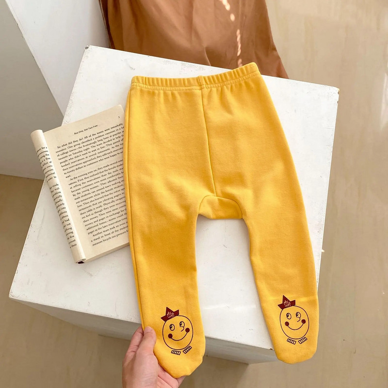 Ins 2023, jesenske gaćice za djevojčice, pamučne hlače s donjim dijelom iz crtanih filmova, svestrane tajice za novorođenčad s elastičnim strukom