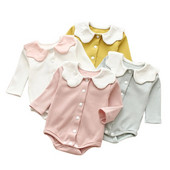 Peter pan Collar Νεογέννητο Βρεφικό Φορμάκι Μακρυμάνικο Άνοιξη Καλοκαίρι Μικρό Κοριτσίστικο Κοστούμια Κοστούμια