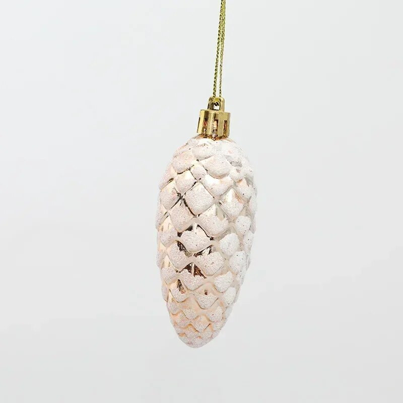 5GAB Ziemassvētku krāsotas priedes bumbas Priecīgus Ziemassvētku eglīšu rotājumi mājām Priedes piekaramie kuloni Ziemassvētku rotājumi Navidad Natal