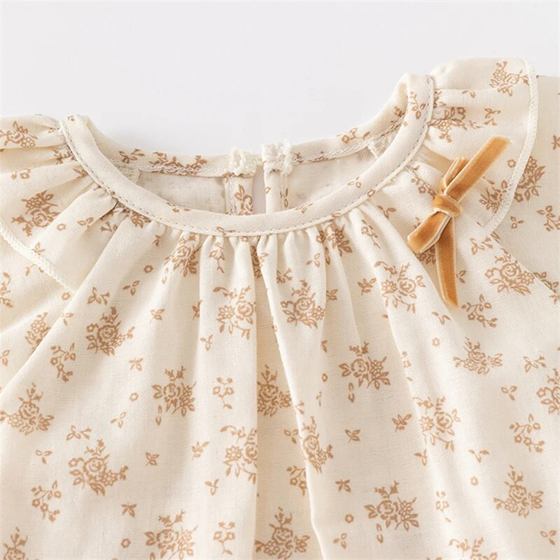 Καλοκαιρινά Βρεφικά Σετ Εκτύπωση Floral Μπλουζ & Σορτς 2 τμχ Βρεφικά Κοριτσίστικα Κοστούμια