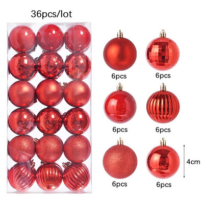 Χριστουγεννιάτικες μπάλες 3/4 εκ. Πολύχρωμα κρεμαστά μενταγιόν Χριστουγεννιάτικο δέντρο Χριστουγεννιάτικο δέντρο Μπάλα για διακόσμηση πάρτι σπιτιού Δώρο Πρωτοχρονιάς