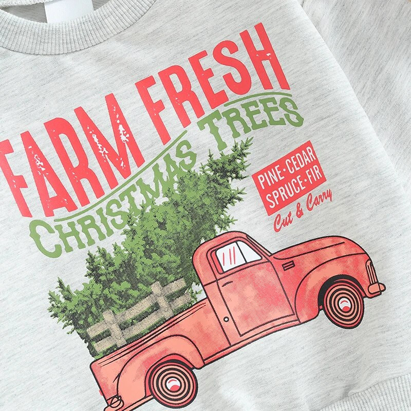 ma&baby 3M-3Y Ziemassvētki Toddler Zīdainis Jaundzimušais Zēns Meitenes Apģērbu Komplekti Ziemassvētku Kostīmi Garām piedurknēm Burtu Topi Bikses Tērpi