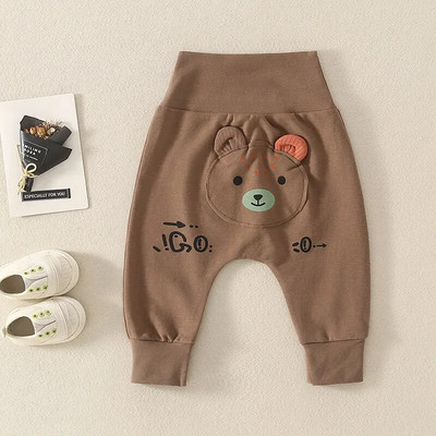 2023. gada Ins rudens mazuļu zēnu bikses kokvilnas multfilma, žirafe, lāpīta zīdaiņu zēnu bikses, brīvas, mīkstas, daudzpusīgas mazuļu zēnu bikses