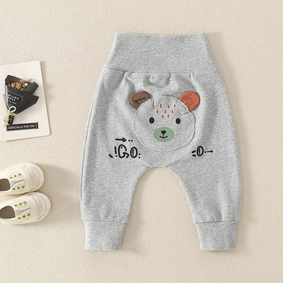 2023. gada Ins rudens mazuļu zēnu bikses kokvilnas multfilma, žirafe, lāpīta zīdaiņu zēnu bikses, brīvas, mīkstas, daudzpusīgas mazuļu zēnu bikses