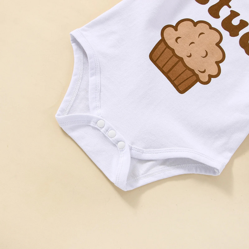 ma&baby 0-18M Νεογέννητο Βρέφος Βρέφος Αγόρια Κοριτσίστικα Ρούχα Σετ χαριτωμένο κέικ τύπωμα Romper Παντελόνι Μικρό μωρό Φθινοπωρινά ρούχα για την άνοιξη