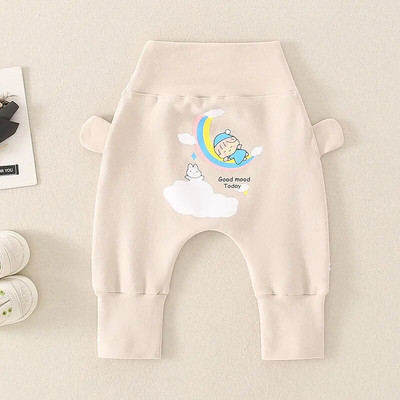 Hlače za djevojčice za jesen 2023. Pamučne hlače za djevojčice s otiskom u duginim bojama i elastičnim strukom Hlače za dojenčad Uobičajene rastezljive hlače za djevojčice Pp