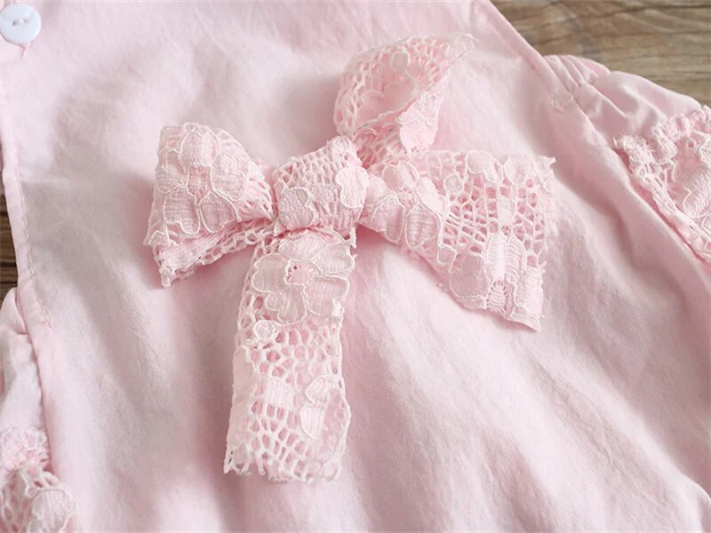 Csecsemő csipke bodyk Fly ujjú fodrok Princess újszülött kislány ruha szett jumpsuit + fejpántok