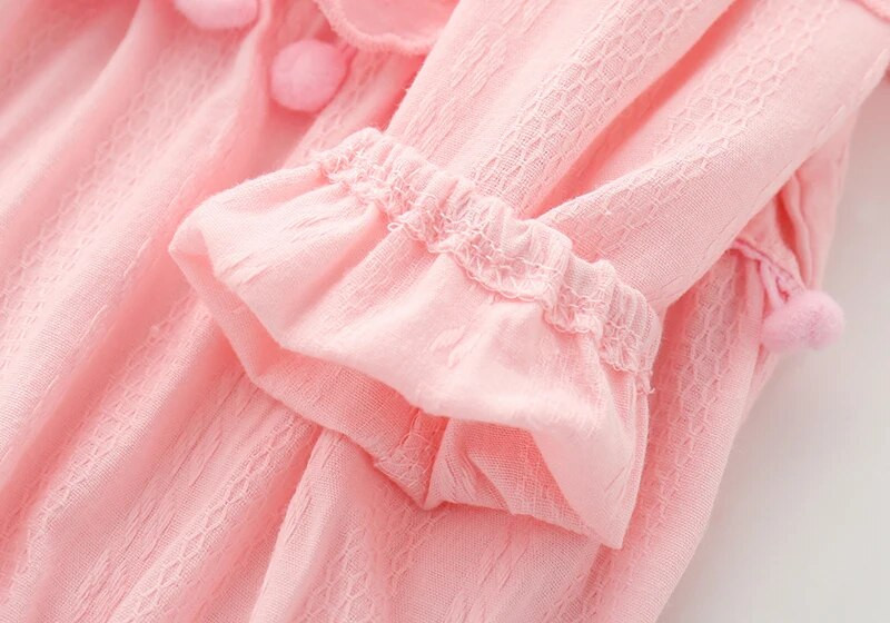 Čipkani ovratnik Odjeća za novorođenče djevojčice Dugi rukavi Šuplji cvjetovi Bodi za djevojčice Jesenska kombinezona