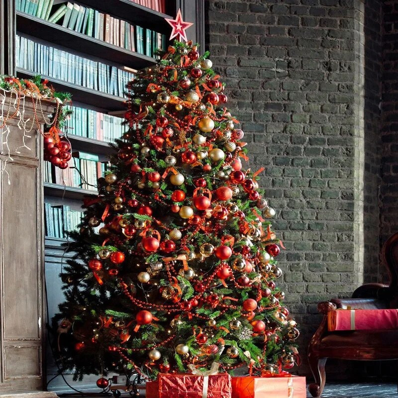 24/36 τμχ Χριστουγεννιάτικες Μπάλες Διακόσμηση Χριστουγεννιάτικου Δέντρου Χριστουγεννιάτικη Διακόσμηση σπιτιού Καλή χρονιά Navidad Κρεμαστό Αξεσουάρ μπάλας