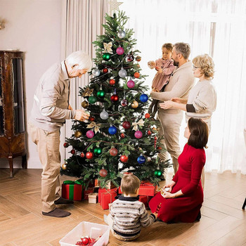 36τμχ/Παρτίδα Διακοσμήσεις Χριστουγεννιάτικου δέντρου Χριστουγεννιάτικες μπάλες Κρεμαστά μενταγιόν Σφαίρες για DIY Πρωτοχρονιά 2023 Διακοσμητικά για πάρτι εξοχικού σπιτιού