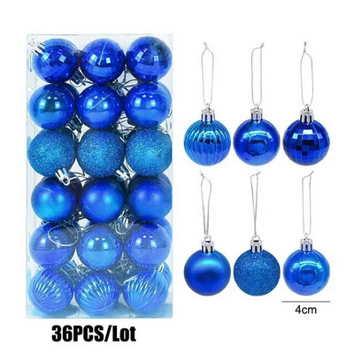 36 tk/partii jõulukuuseehted jõulupallid rippuvad ripatsid kerad meisterdamiseks uusaasta 2023 puhkemaja peokaunistused