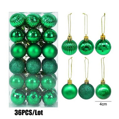 36 tk/partii jõulukuuseehted jõulupallid rippuvad ripatsid kerad meisterdamiseks uusaasta 2023 puhkemaja peokaunistused