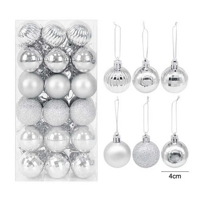 36 tk/partii jõulukuuseehted jõulupallid rippuvad ripatsid kerad meisterdamiseks uusaasta 2023 puhkemaja peokaunistused