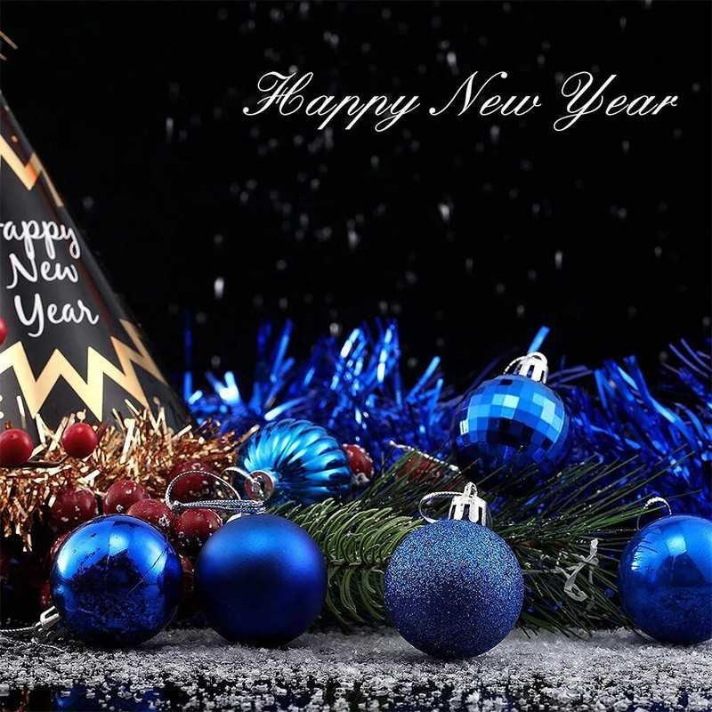 36 tk/partii jõulukuuseehted jõulupallid rippuvad ripatsid kerad meisterdamiseks uusaasta 2023 puhkemaja peokaunistused