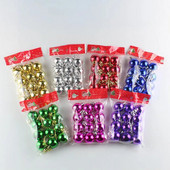 3 cm-es klasszikus divatos műanyag karácsonyi golyós függő díszek, kiváló minőségű galvanizált fényes karácsonyfadísz