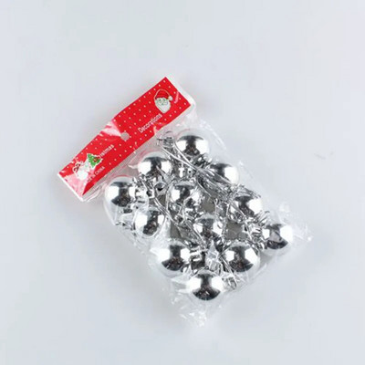 3 cm-es klasszikus divatos műanyag karácsonyi golyós függő díszek, kiváló minőségű galvanizált fényes karácsonyfadísz