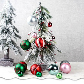 Σετ στολίδια δέντρου για πάρτι σπιτιού Πολύχρωμη μπάλα Χριστουγεννιάτικες μπάλες στολίδια 42τμ 6cm 3cm Μεγάλη Χριστουγεννιάτικη Μπάλα Χριστουγέννων
