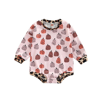 Ma&Baby 0-24M 1st Halloween Κοστούμια μωρού κοριτσιού με μακρυμάνικη φόρμα νήπιο νεογέννητο βρέφος κολοκύθας λουλουδάτο φόρμα ουράνιου τόξου