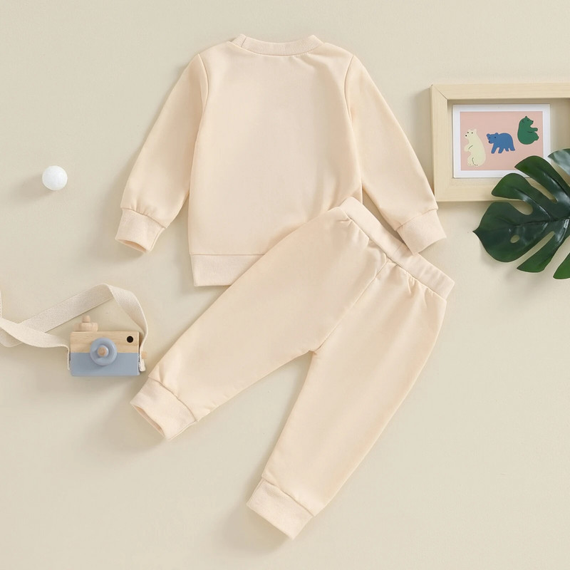 ma&baby 6M-5Y νήπιο βρέφος Παιδί Βρέφος αγόρια κορίτσια Ρούχα Σετ Μακρυμάνικα Μπλουζάκια Παντελόνια Casual Παιδικά Φθινοπωρινά Φόρμα