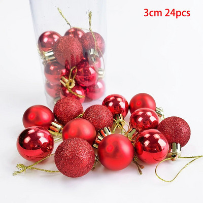 12/24/36db Karácsonyi bál Karácsonyfadísz Díszek Karácsonyi függő medál Otthoni parti újévi ajándék karácsonyi dekoráció
