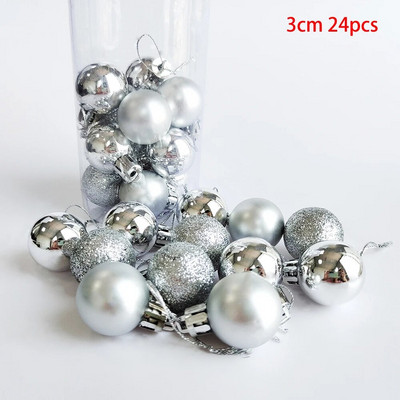 12/24/36db Karácsonyi bál Karácsonyfadísz Díszek Karácsonyi függő medál Otthoni parti újévi ajándék karácsonyi dekoráció