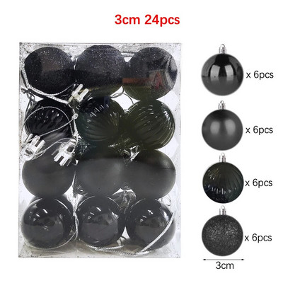 12/24/36db Karácsonyi bál Karácsonyfadísz Díszek Karácsonyi függő medál Otthoni parti újévi ajándék karácsonyi dekoráció