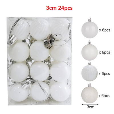 12/24/36db Karácsonyi bál Karácsonyfadísz Díszek Karácsonyi függő medál Otthoni parti újévi ajándék karácsonyi dekoráció