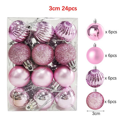 12/24/36db Karácsonyi bál Karácsonyfadísz Díszek Karácsonyi függő medál Otthoni parti újévi ajándék karácsonyi dekoráció