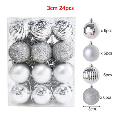 12/24/36db Karácsonyi bál Karácsonyfadísz Díszek Karácsonyi függő medál Otthoni parti újévi ajándék karácsonyi dekoráció