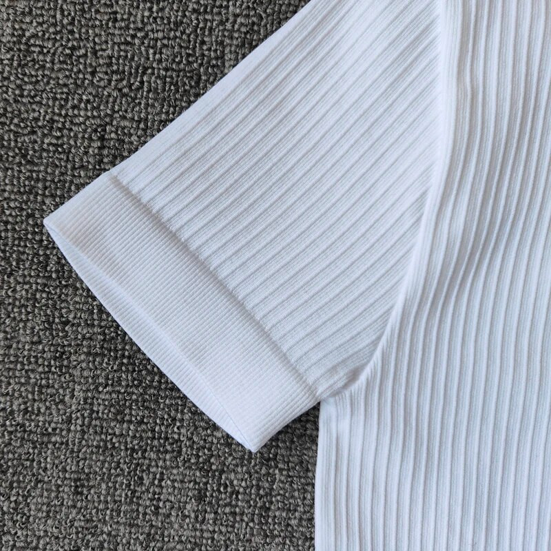 Σετ γιόγκα χωρίς ραφές Γυναικείο Σετ γυμναστηρίου Αθλητικό κοστούμι γυμναστικής Ρούχα γυμναστικής με φερμουάρ Κοντό μανίκι Crop Top ψηλόμεσο κολάν