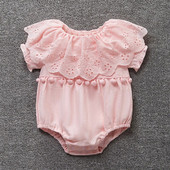 Ljetni bodi za djevojčice, dojenčad, kratki rukavi, kombinezoni za princeze, jednodijelna odjeća