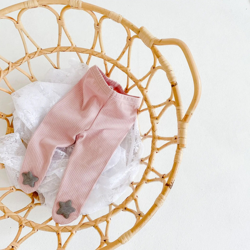 0-24M Νεογέννητο Παιδικό Βρεφικό Κορίτσια Αγόρια Ρούχα Χαριτωμένα Sweet Stars Καλσόν με στάμπα Κομψές βαμβακερές κάλτσες Stretch κολάν