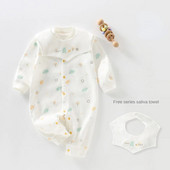 Jesenska odjeća za bebe Donji dio dugih rukava za dječake i djevojčice Pamučne kombinezone za sva godišnja doba Jednodijelna odjeća za sva godišnja doba