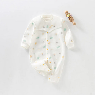 Jesenska odjeća za bebe Donji dio dugih rukava za dječake i djevojčice Pamučne kombinezone za sva godišnja doba Jednodijelna odjeća za sva godišnja doba