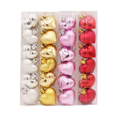 Božićne kuglice od 24 komada Božićni ukrasi za božićno drvce Božićni privjesci Ukrasi za svečanosti 2024. Božićni ukrasi za dom
