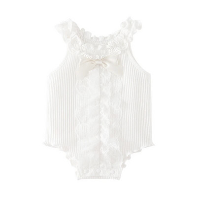 Ruffels Lace Νεογέννητα Βρεφικά Φορμάκια Βαμβακερά Αμάνικα Καλοκαιρινή Πριγκίπισσα Κορίτσια Φορμάκια Ρούχα