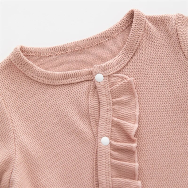 Princess Odjeća za novorođene djevojčice S volanima Hlače za djevojčice Pamučni kombinezon Komplet odjeće Kombinezoni i šeširi