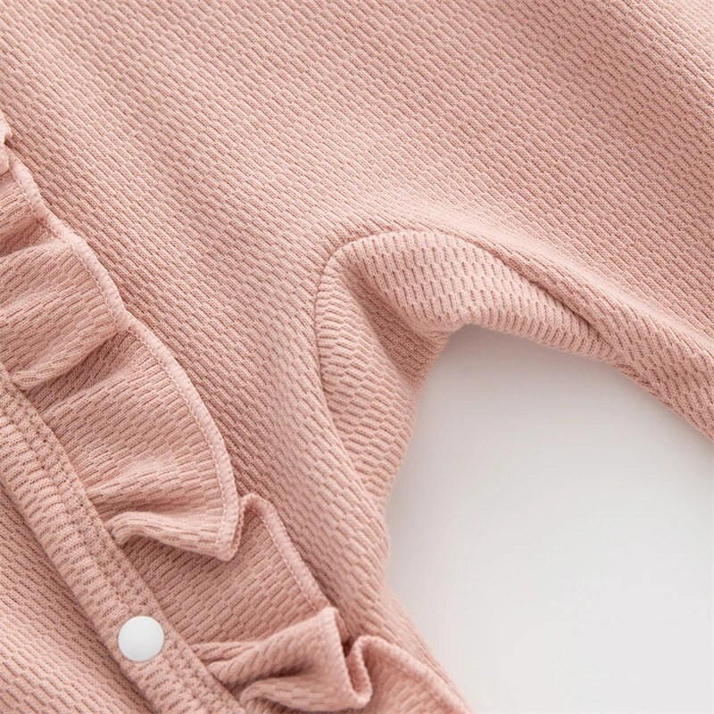 Princess Odjeća za novorođene djevojčice S volanima Hlače za djevojčice Pamučni kombinezon Komplet odjeće Kombinezoni i šeširi