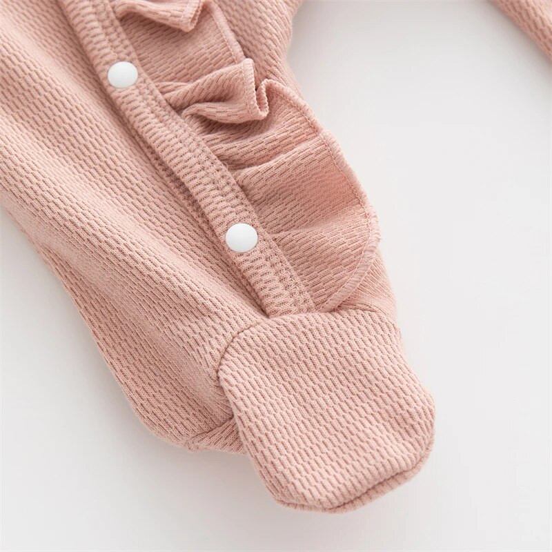 Princess Odjeća za novorođene djevojčice S volanima Hlače za djevojčice Pamučni kombinezon Komplet odjeće Kombinezoni i šeširi