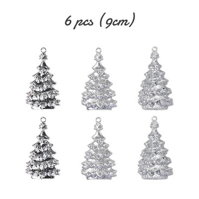 3cm 36/6τμχ Χριστουγεννιάτικη Μπάλα Διακόσμηση Χριστουγεννιάτικο Δέντρο Στολίδια Κρεμαστό Κρεμαστό Μπάλα Χιονονιφάδα Σπίτι Πάρτι Πρωτοχρονιάτικο Δώρο Navidad